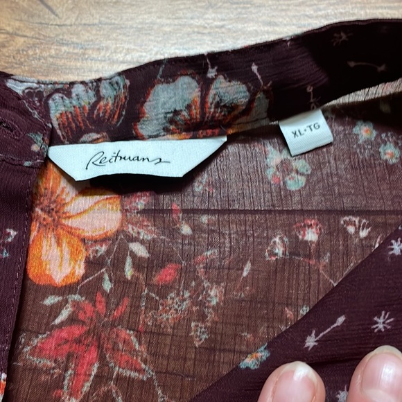Reitmans XL floral tank - Picture 2 of 4